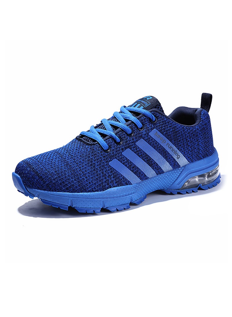 Generic Lightweight Lace Up Trainers Blue  - Image 2