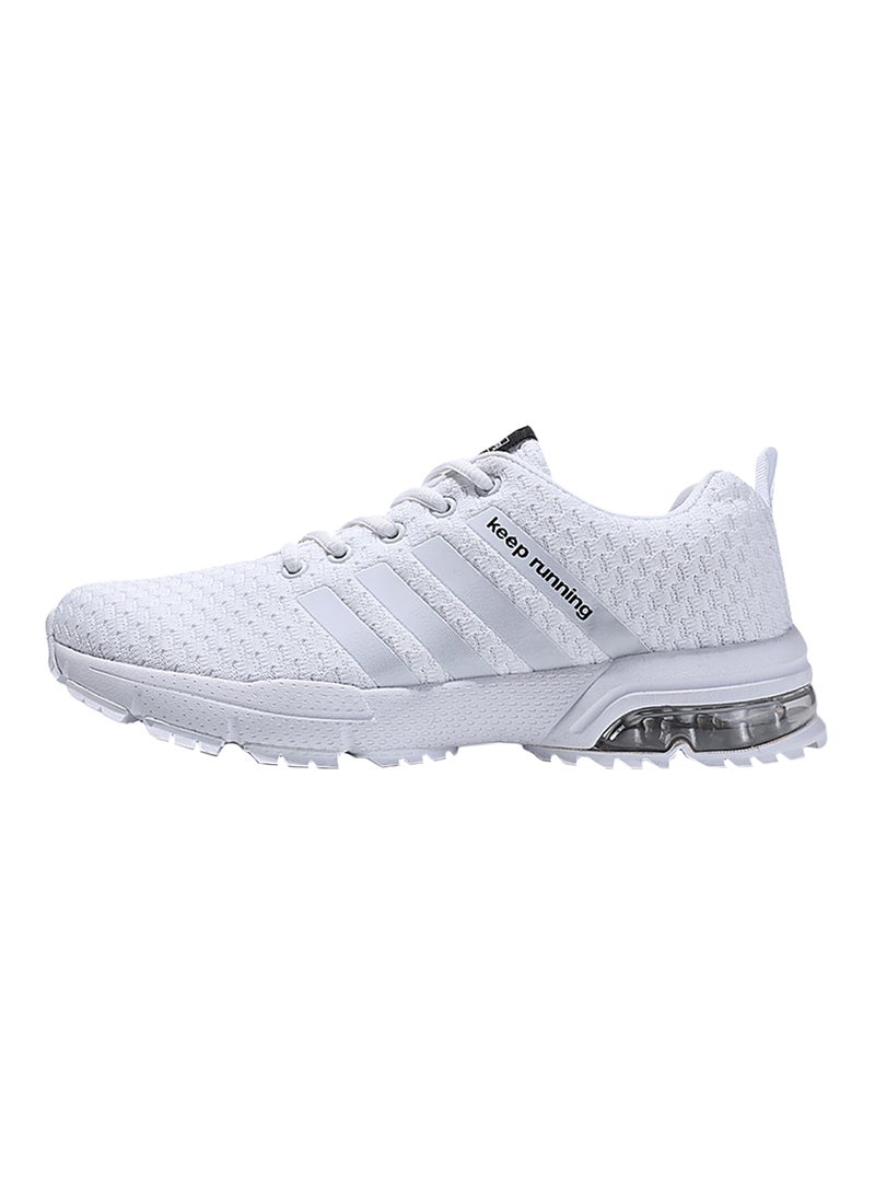 Generic Lightweight Lace Up Trainers White  - Image 1