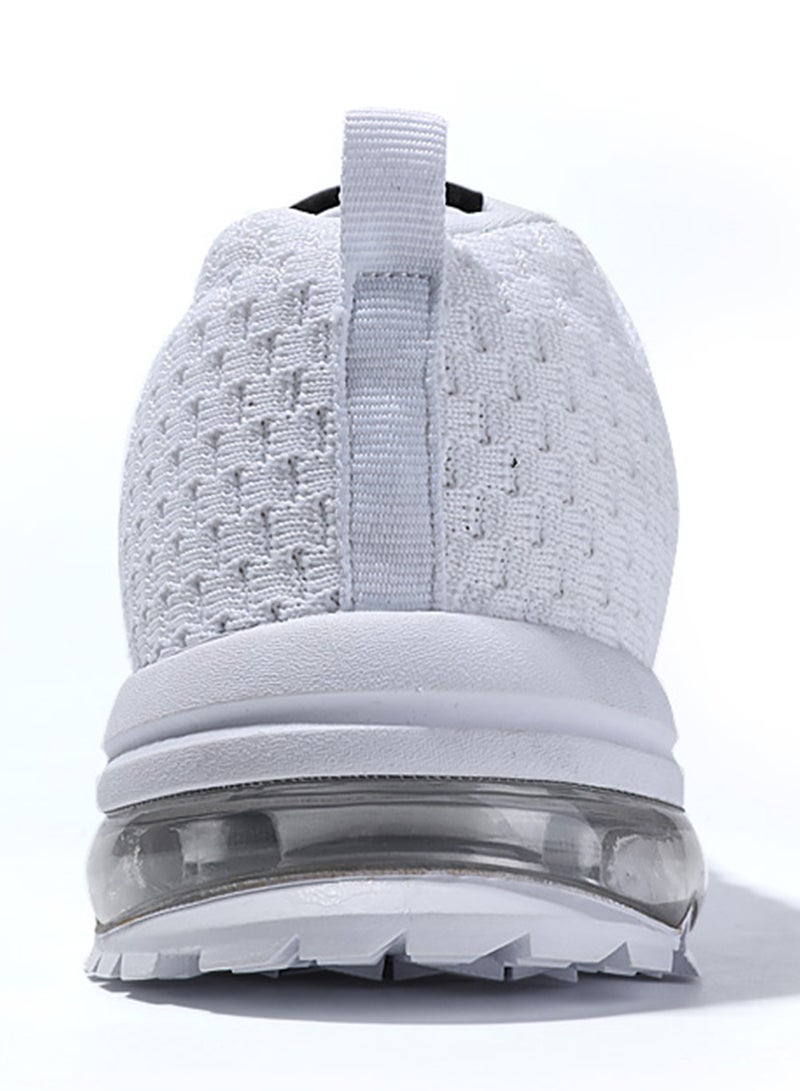 Generic Lightweight Lace Up Trainers White  - Image 3