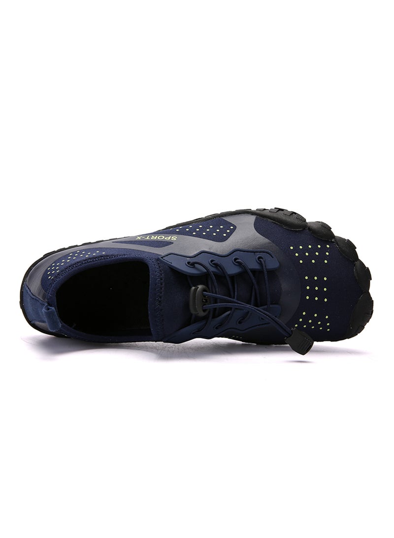 Generic Hiking Lace Up Trainers Blue  - Image 2