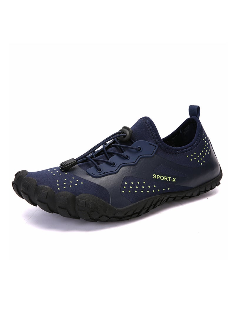 Generic Hiking Lace Up Trainers Blue  - Image 3