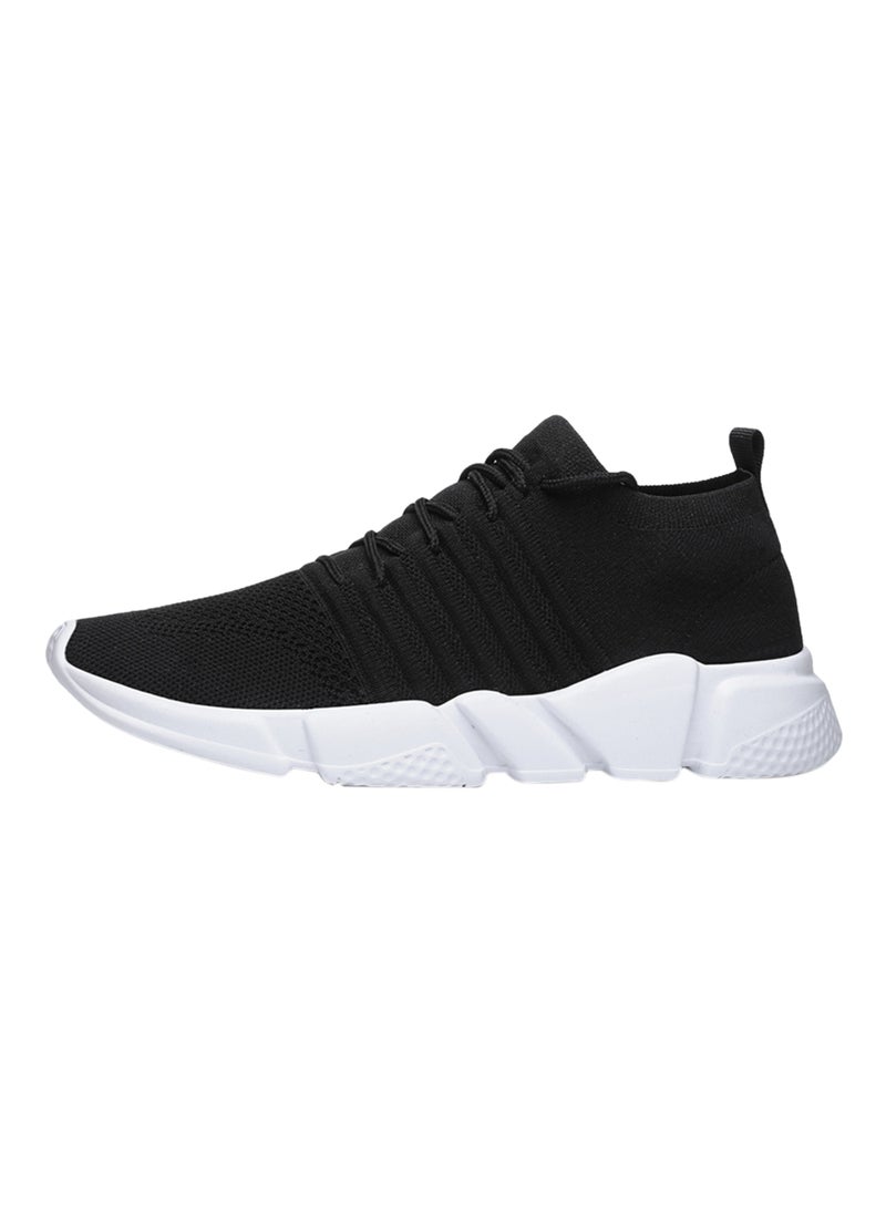 Lace Up Trainers Black  - Image 1