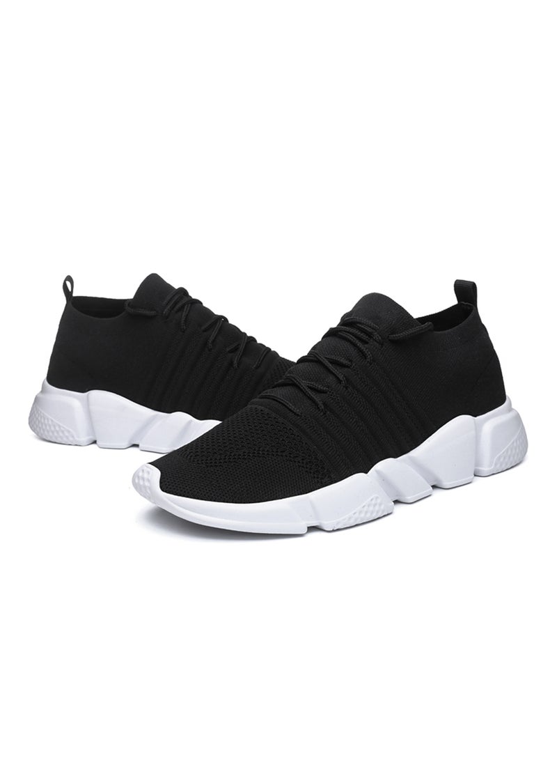 Lace Up Trainers Black  - Image 4