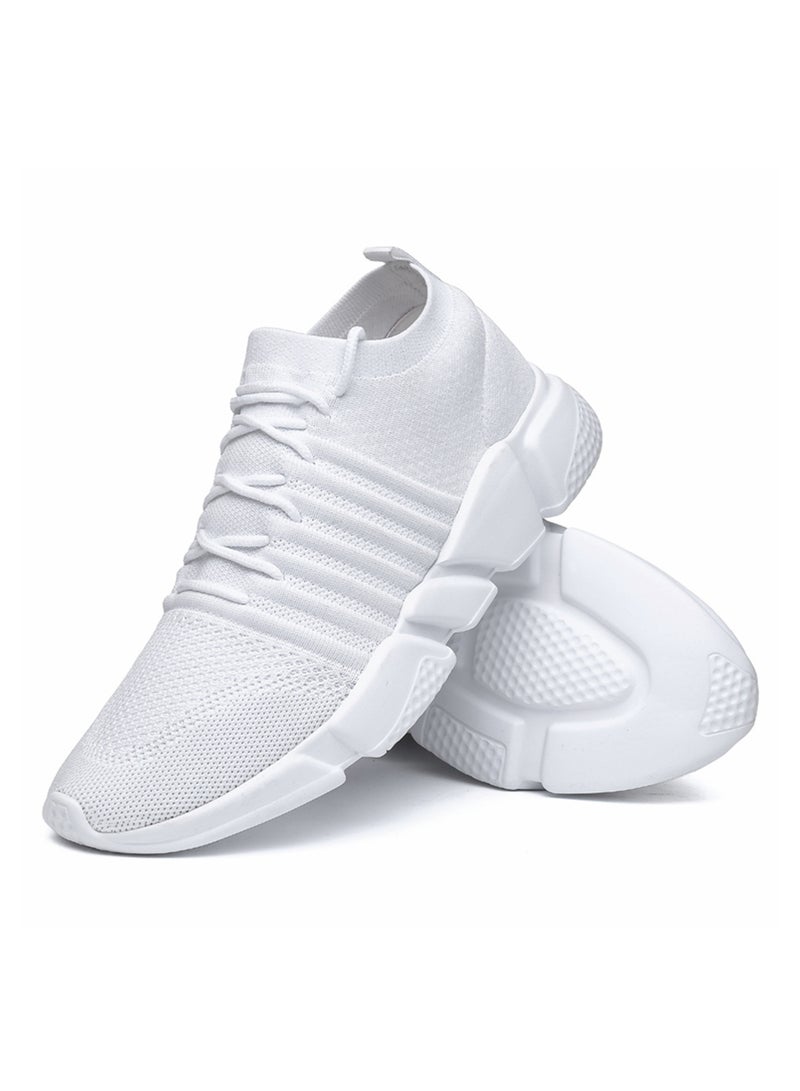 Generic Lace Up Trainers White  - Image 3