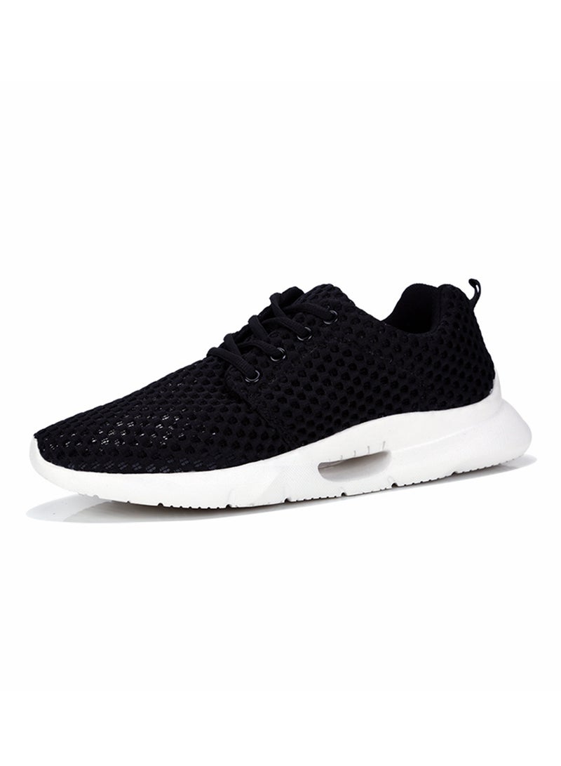 Lace Up Trainers Black  - Image 2