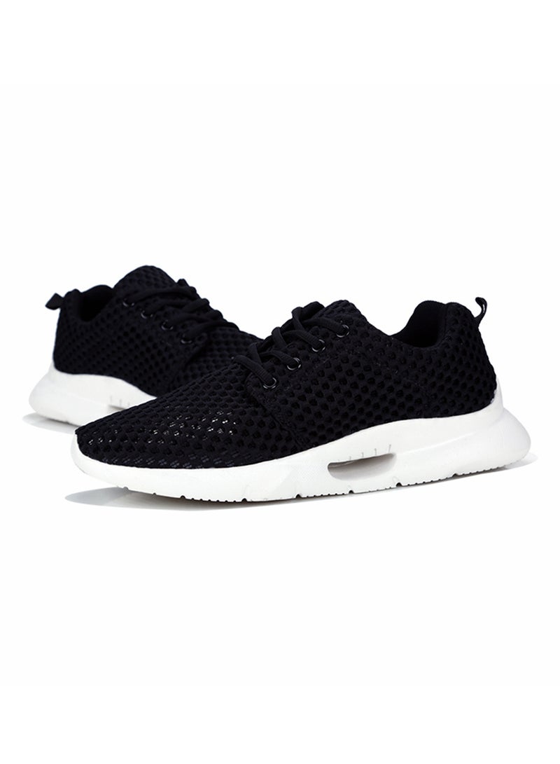 Lace Up Trainers Black  - Image 4