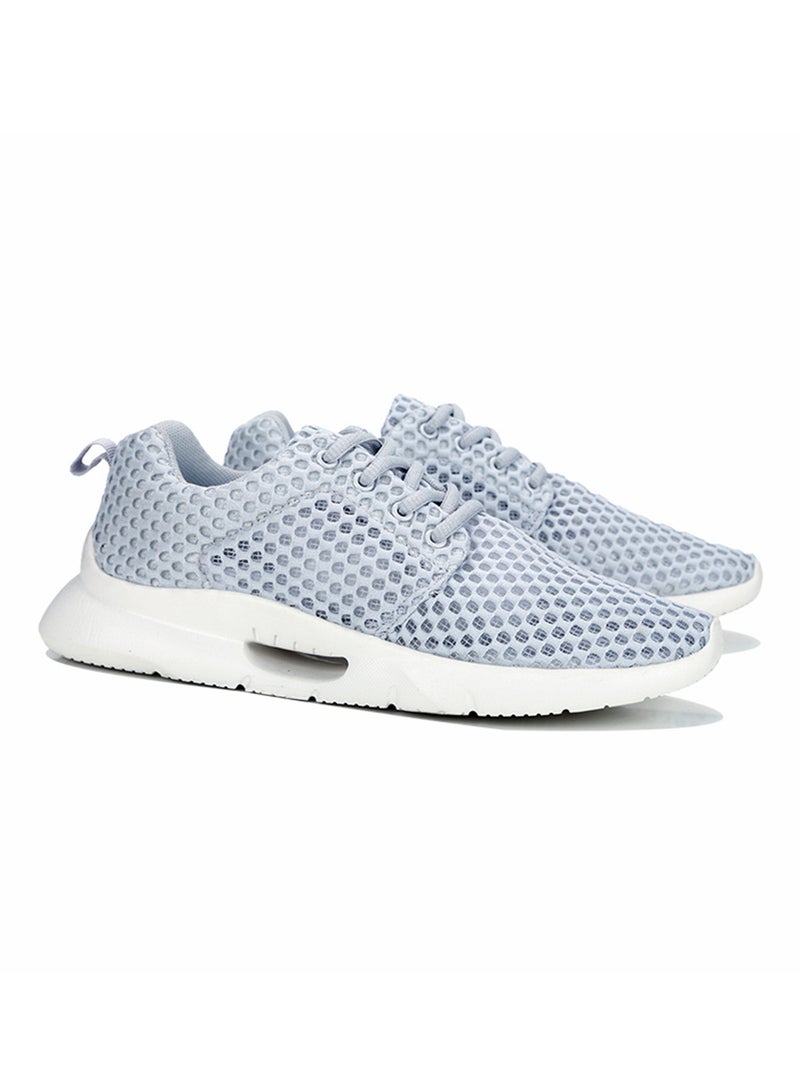 Generic Lace Up Trainers Grey  - Image 4