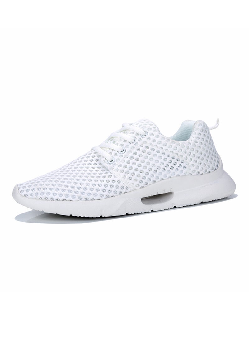 Generic Lace Up Trainers White  - Image 2