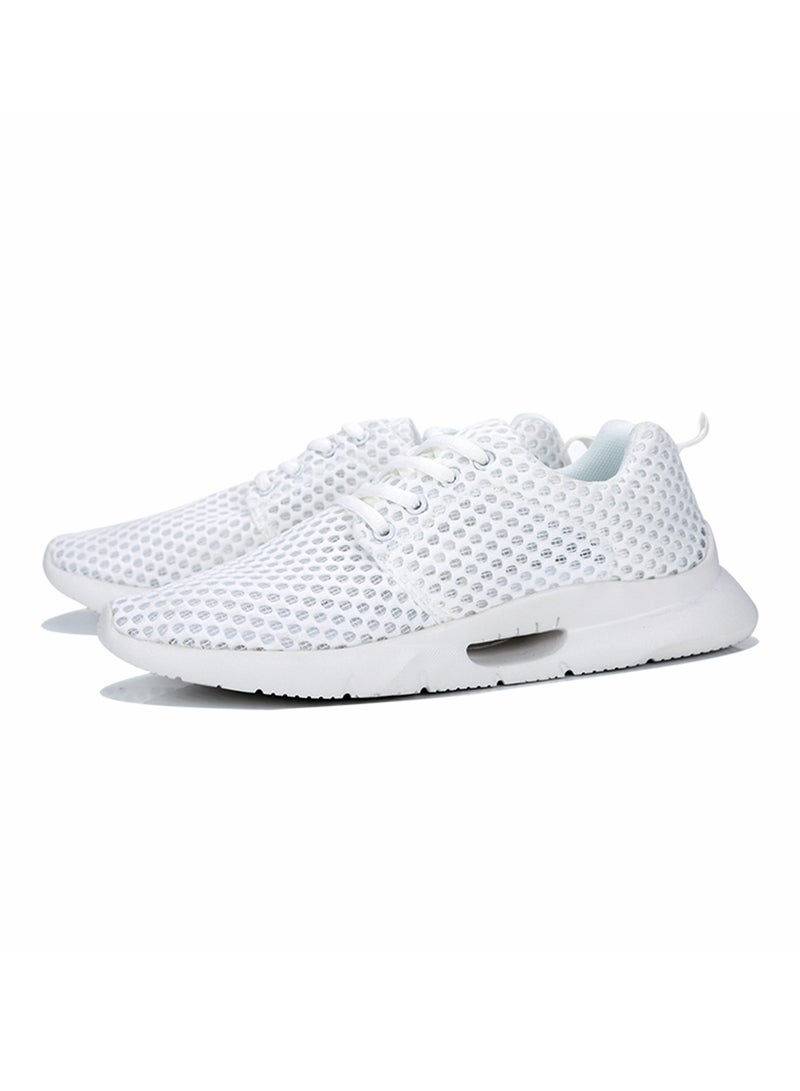 Generic Lace Up Trainers White  - Image 3
