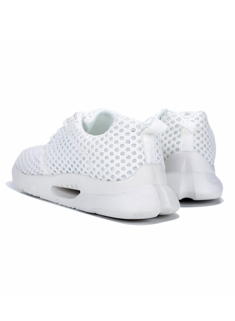 Generic Lace Up Trainers White  - Image 4