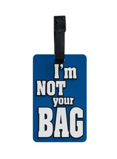 TangoTag I'm Not Your Bag Luggage Tag Blue/White  - Image 1