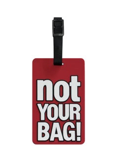 TangoTag Not Your Bag!' Luggage Tag Red/White  - Image 1