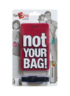 TangoTag Not Your Bag!' Luggage Tag Red/White  - Image 3