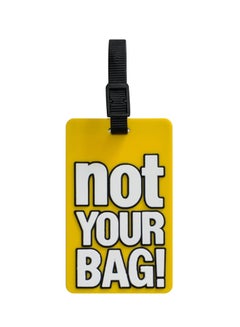 TangoTag Not Your Bag!' Luggage Tag Yellow/White  - Image 1