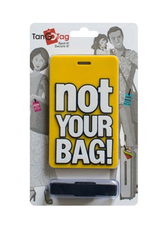 TangoTag Not Your Bag!' Luggage Tag Yellow/White  - Image 3