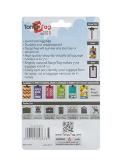 TangoTag Pack Up And Leave' - Luggage Tag Red/Yellow/White  - Image 4