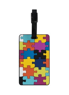 TangoTag Jigsaw Puzzle Luggage Tag Blue/Orange/Yellow  - Image 1