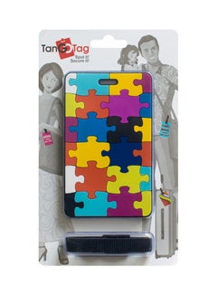 TangoTag Jigsaw Puzzle Luggage Tag Blue/Orange/Yellow  - Image 3