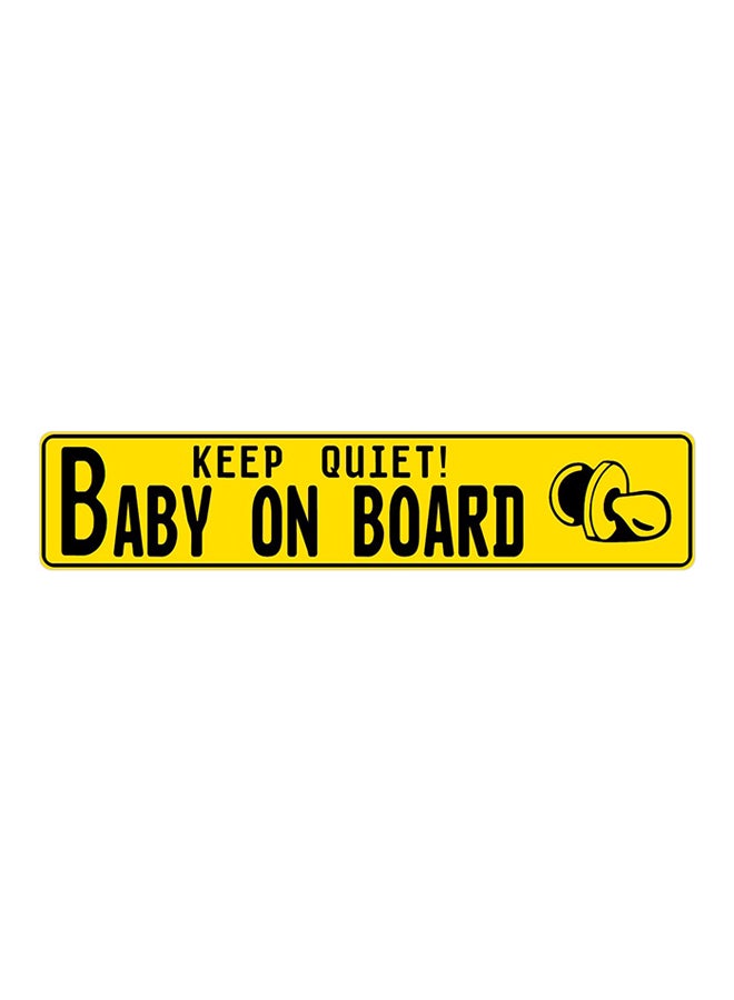JEXPRESSIT Keep Quite! Baby On Board Sign Board - Image 1