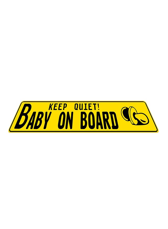JEXPRESSIT Keep Quite! Baby On Board Sign Board - Image 3