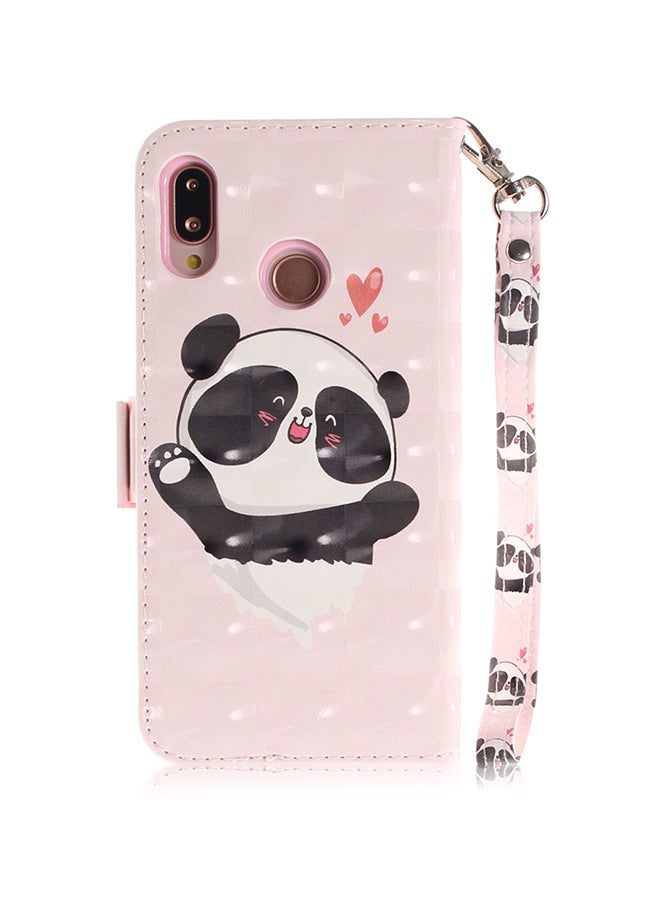 Generic - Leather Flip Case Cover For Huawei Nova 3E Pink/Black/White - Image 1