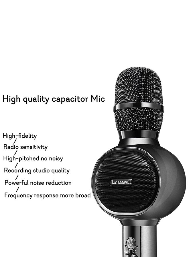 Bluetooth Karaoke Microphone With USB And Speaker MM-2 Black - Image 3