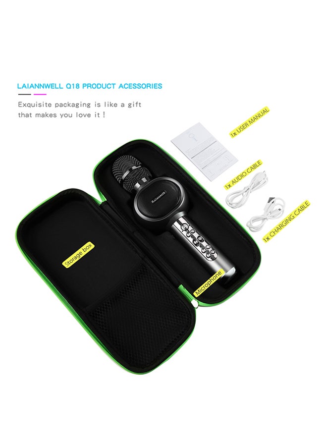 Bluetooth Karaoke Microphone With USB And Speaker MM-2 Black - Image 4