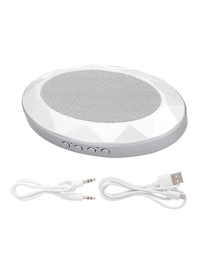 مضخم صوت بلوتوث بتصميم ألماسي V4643W أبيض - Image 1