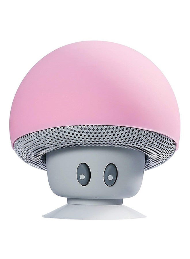 Mushroom Shape Waterproof Wireless Speaker Pink - Image 1