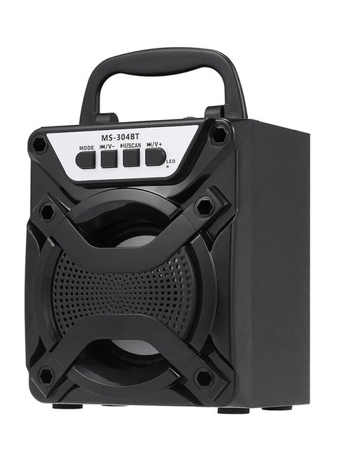 Wooden Bluetooth Stereo Speaker V4903 Black
