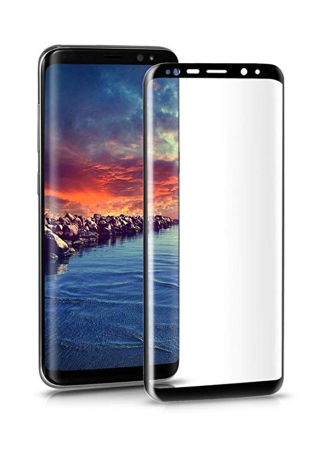 Generic - Tempered Glass  Screen Protector For Samsung Galaxy S9 Plus Black/Clear - Image 1