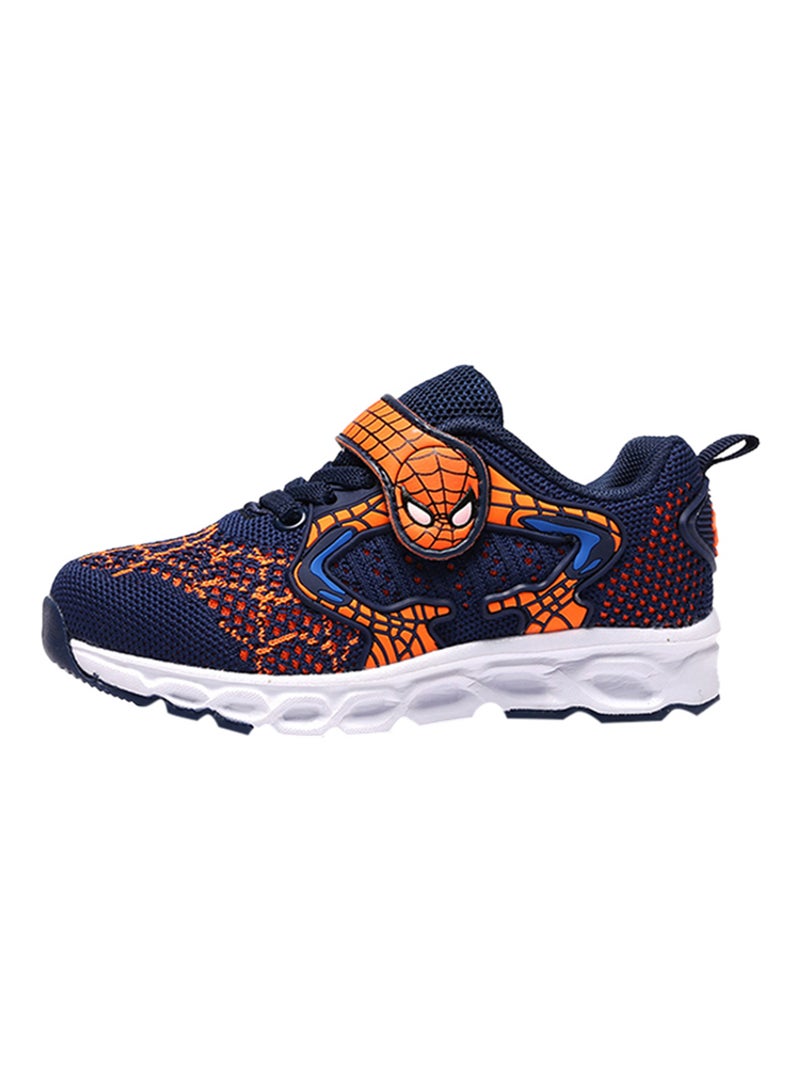 HUSK'SWARE - Hook And Loop Trainers 601 Blue/Orange - Image 1