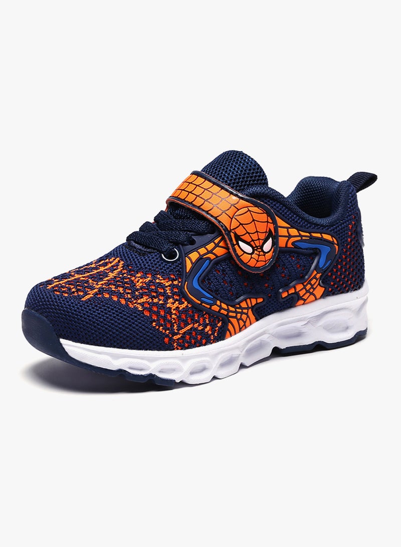 HUSK'SWARE - Hook And Loop Trainers 601 Blue/Orange - Image 1