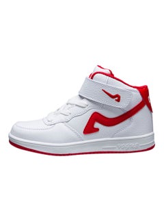 HUSK'SWARE Hook And Loop High Top Sneakers 701 White/Red  - Image 1