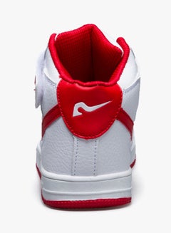 HUSK'SWARE Hook And Loop High Top Sneakers 701 White/Red  - Image 3