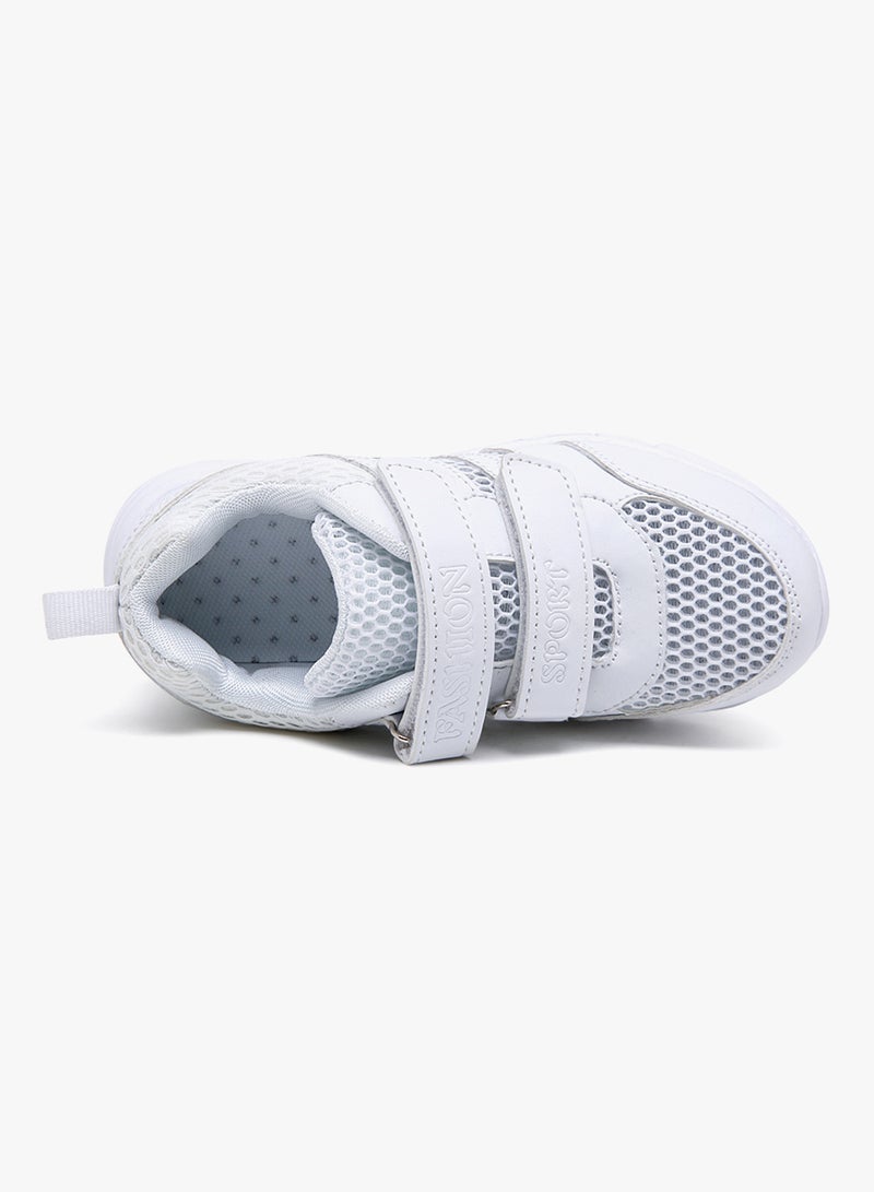 HUSK'SWARE - Hook And Loop Trainers H1801 White - Image 1