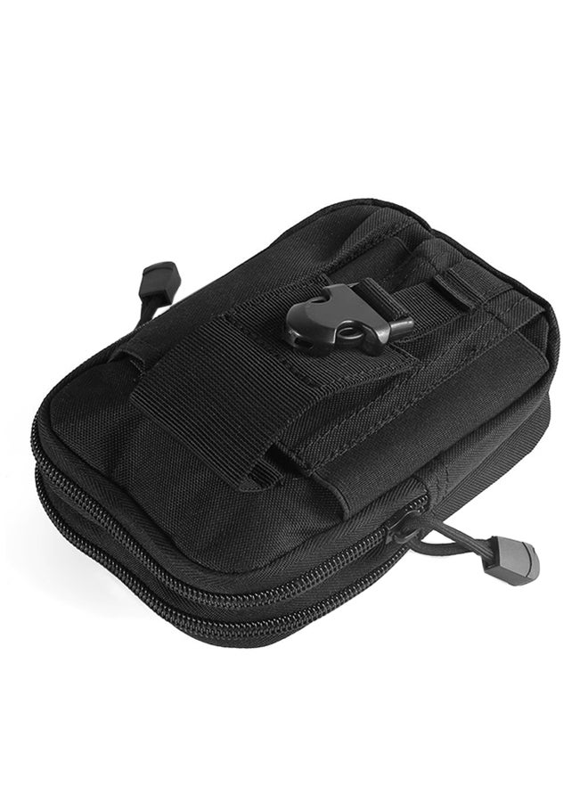 OUTAD Polyester Zipper Waistpack Black