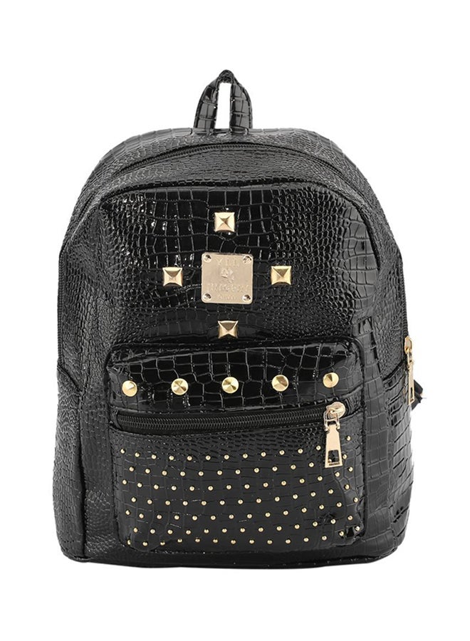 OUTAD Zipper Backpack Black