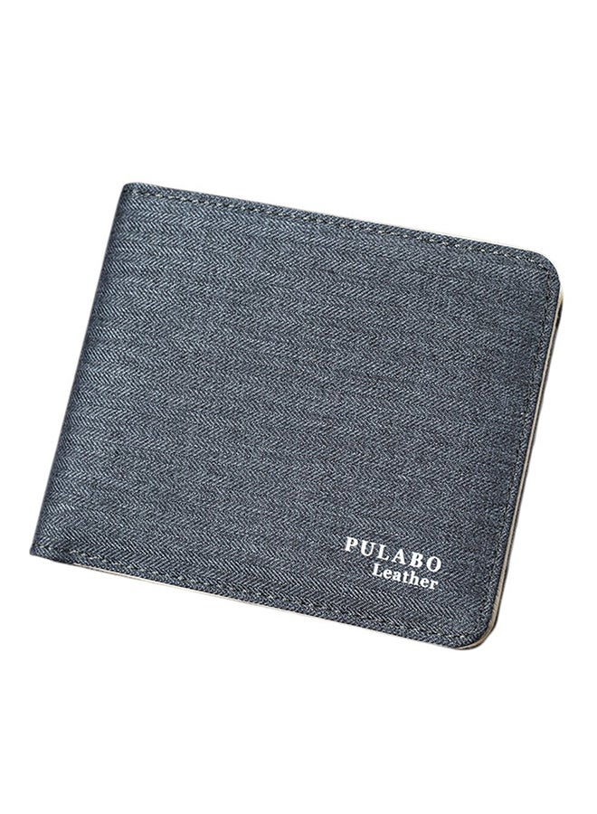 OUTAD Canvas Bifold Wallet Light Grey 