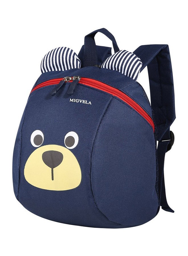 أوتاد حقيبة ظهر للأطفال بتصميم على شكل دب أزرق داكن