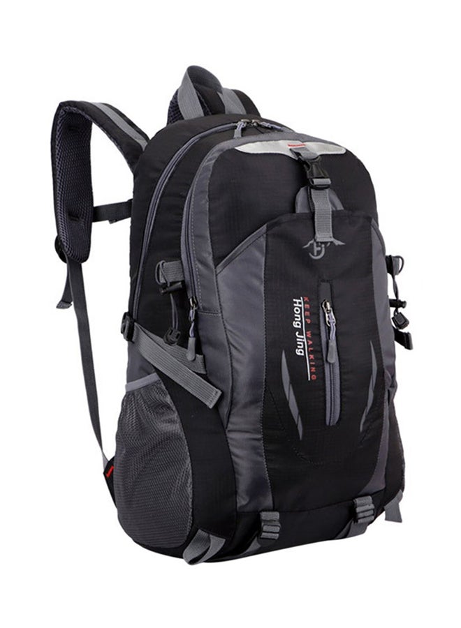 أوتاد حقيبة ظهر مضادة للماء بسحاب لرحلات السير الطويلة أسود