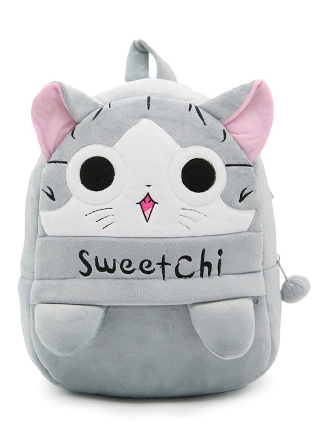 حقيبة ظهر للأطفال بتصميم كرتوني رمادي