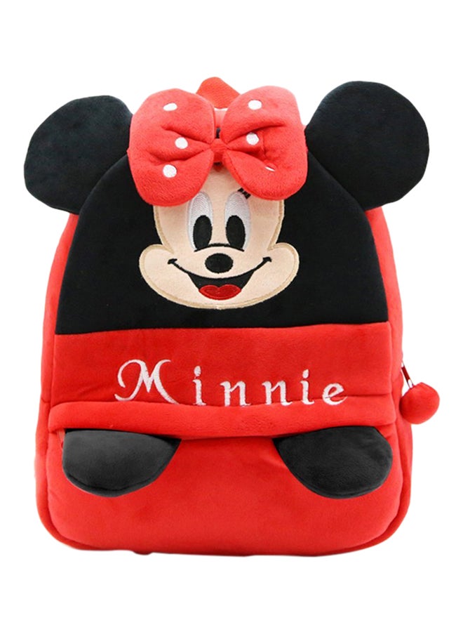 حقيبة ظهر للأطفال بتصميم كرتوني أحمر وأسود