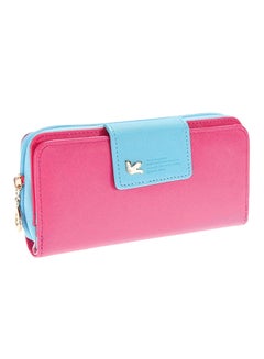 OUTAD Multifunctional Leather Wallet Pink 