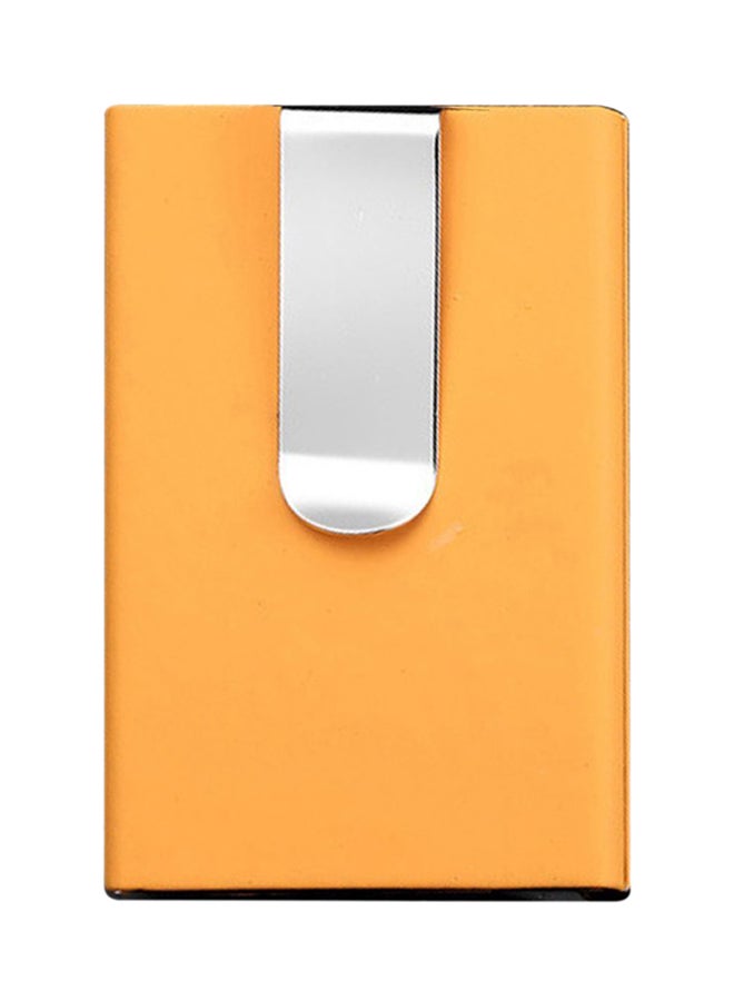 OUTAD - Aluminium Alloy Business Card Holder Orange - Image 1