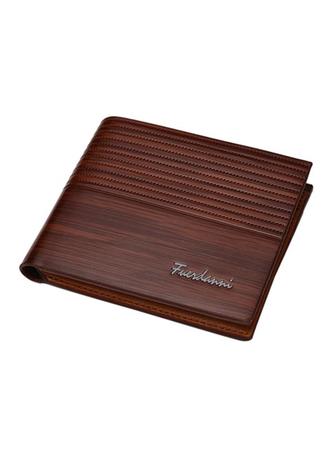 Multifunctional Leather Wallet Brown