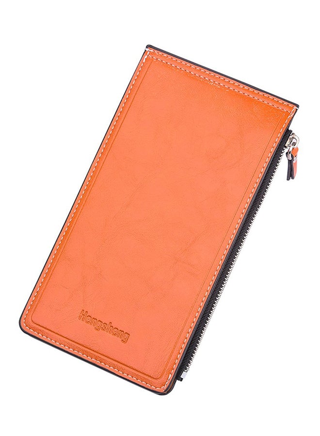 OUTAD Multifunctional Leather Wallet Orange 