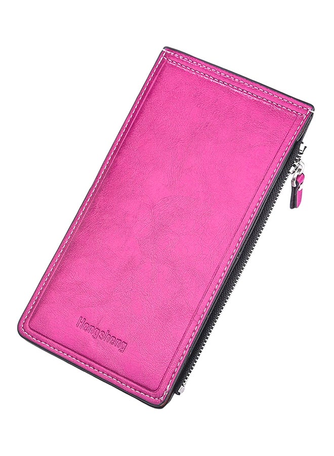 OUTAD Multifunctional Leather Wallet Pink