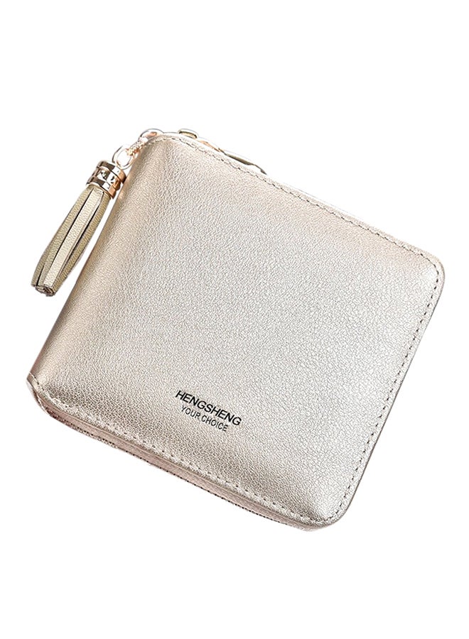 OUTAD Multifunctional Leather Wallet Gold 