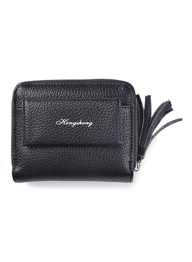 OUTAD Multifunctional Leather Wallet Black